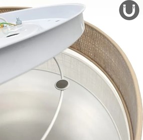 Plafoniera LED SIRJA BOHO LED/36W/230V Ø 45 cm beige/bianco