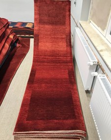 Loribaft Tappeto persiano 90x300 Rosso (Iran) Annodato A Mano