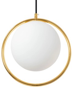 Lampada Da Soffitto Pensile Di Vetro Palla Oro Bianco Oro APP430-1CP