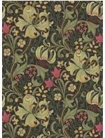 Morris & Co Tapete Golden Lily - Charcoal/ Olive