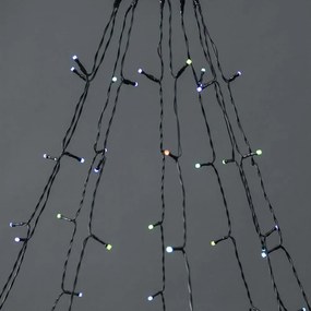 Nedis WIFILXT01C180 - Tenda luminosa LED RGB, 240 LED, 11 funzioni, 8 m, IP65, Wi-Fi Tuya