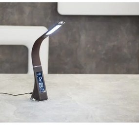 Immax 08948L - Lampada da tavolo LED dimmerabile con display LEATHER LED/7W/230V