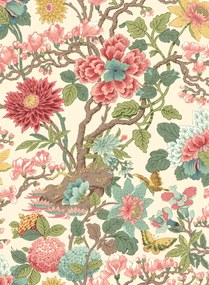 GP & J Baker Tapete Little Magnolia - Rose Madder