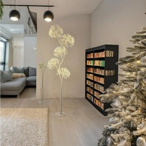 Albero luminoso natalizio, 1800 led luce bianco caldo, H 170 cm