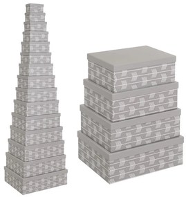 Scatole di cartone in set da 15 con coperchio Route - Casa Selección