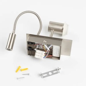 Brilagi - Applique a LED NUBILA 1xE27/25W/230V + LED/3W cromo/viola