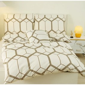 Biancheria da letto singola panna 6 pezzi in microsatin 140x200 cm Carter - My House