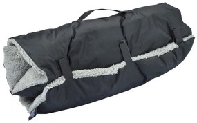 Coperta nera per cani con agnello 50x80 cm - Love Story