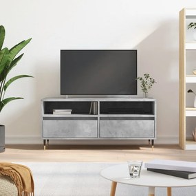 Mobile Per Tv Grigio Cemento 100x34,5x44,5 Cm Legno Multistrato /