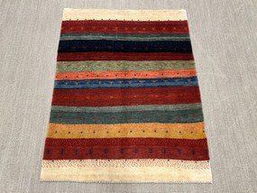 Gashguli Tappeto 130x160 Rosso (Iran) Annodato A Mano