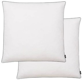 Cuscini 2 Pz İn Mix Di Piume 80x80 Cm Bianco /