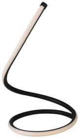 Lampada Led da Tavolo Design Moderna Spirale 17W Caldo 3000K Colore Nero Con Interruttore SKU-2140311