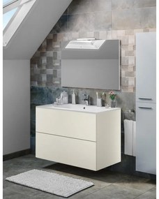 Mobile sottolavabo e lavabo Neo per vasca centrale grigio dore' L 90 x H 64 x P 48 cm 2 cassetti