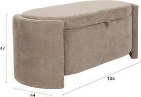 Panchina marrone chiaro Miro – White Label