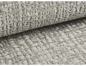 Letto matrimoniale imbottito grigio chiaro con contenitore e rete inclusi 180x200 cm Noho – Makamii