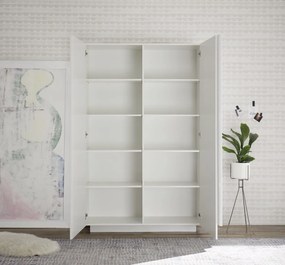 Credenza 2 ante linea Sax in finitura Bianco Lucido con serigrafia