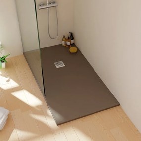 Piatto doccia SANYCCES in resina Strato 90 x 180 cm cacao