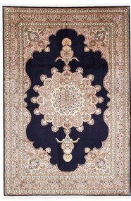 Cashmere Silk Tappeto orientale 190x280 Rosa (Indian) Annodato A Mano