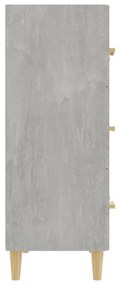 Credenza grigio cemento 70x34x90 cm in legno multistrato