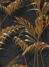 Tapete Palm House von Sanderson - Charcoal/ Gold