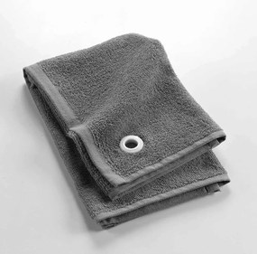 Asciugamano tipo terry color antracite in cotone 50x50 cm Cuistot – douceur d'intérieur