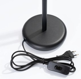 Lampada da tavolo nera (altezza totale 43 cm) Fideus – Sollux