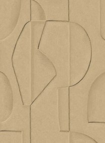Eijffinger Carta da parati panoramica Sculpted Clay - Honey