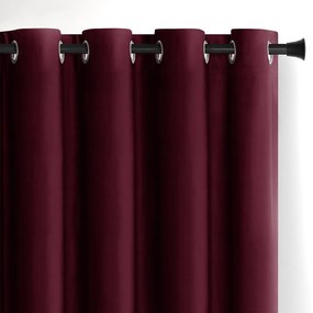 Tenda parzialmente oscurante burgundy in velluto 140x245 cm Eyelets – Restilo