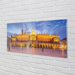 Rivestimento parete cucina Tramonto al Palazzo del Tessuto di Cracovia 100x50 cm