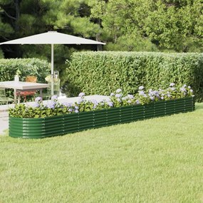 Letto Giardino Acciaio Verniciato A Polvere 512x80x36 Cm Verde /