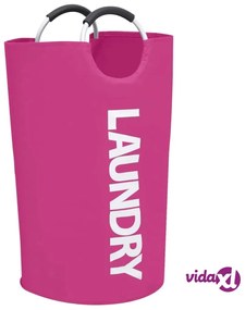 vidaXL Portabiancheria 2 pz Rosa