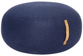 Pouf Turenio blu scuro, ø 70 cm Mochi - Hübsch