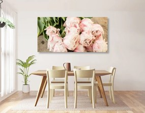 Stampa su tela – Bouquet romantico di fiori