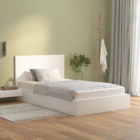 Testiera per letto bianca 120x1,5x80 cm in legno multistrato