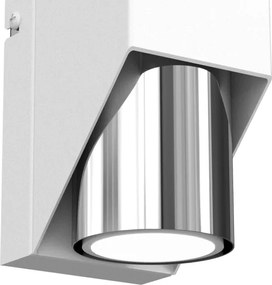 Applique WALL 1xGU10/8W/230V bianco/cromo lucido