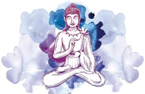 Carta da parati autoadesiva – Illustrazione di Buddha