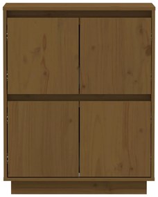 Credenza marrone miele 60x34x75 cm in legno massello di pino