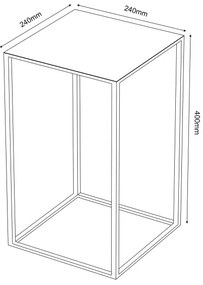 Portafiori  40x24 cm oro