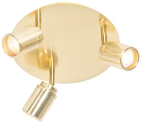 Faretto moderno per bagno ottone 3 luci IP44 - Ducha