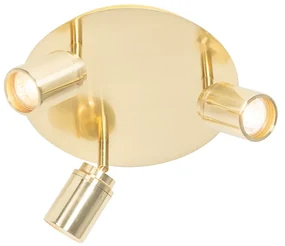 Faretto moderno per bagno ottone 3 luci IP44 - Ducha