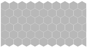 Set di 50 adesivi opachi per vetro Hexagon - Ambiance