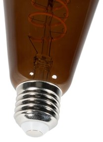 Set di 5 lampadine LED E27 dimmerabili ST64 marrone 4W 100 lm 1800K