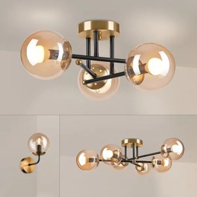 Brilagi - Lampadario a plafone MALIVA 3xE14/15W/230V in finitura oro