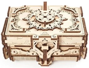 Ugears - 3D puzzle meccanico in legno Scatola di gioielli antichi