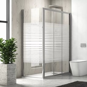 Box doccia 80x130 altezza 180 cm apertura scorrimento KP3000S - KAMALU