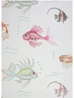 Nina Campbell Carta da parati Aquarium - offwhite