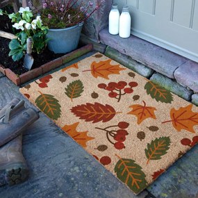 Zerbino in fibre di cocco 40x60 cm Autumn Leaves – Artsy Doormats