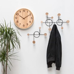 Orologio da parete marrone chiaro in legno di tiglio Medio, ø 40 cm Pure - Karlsson