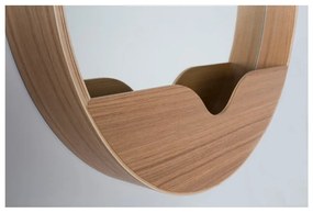 Specchio da parete con vano portaoggetti Round Wall, ⌀ 40 cm - Zuiver