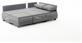 Divano angolare antracite (angolo sinistro) Fly - Balcab Home